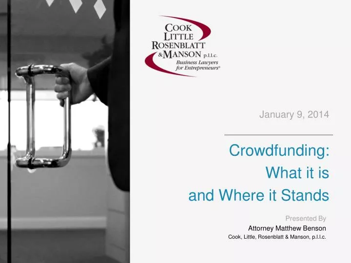 january 9 2014 crowdfunding what it is and where it stands