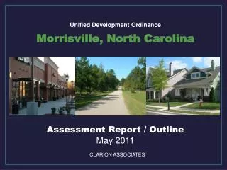 Unified Development Ordinance Morrisville, North Carolina