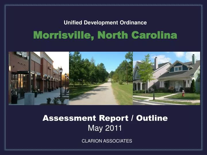 unified development ordinance morrisville north carolina