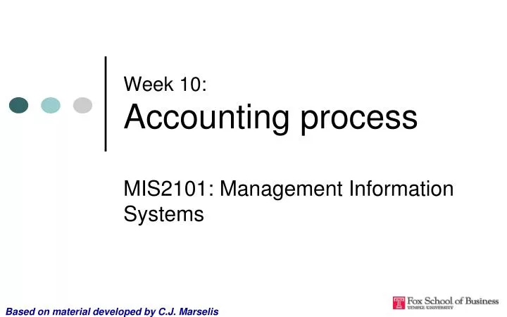 week 10 accounting process