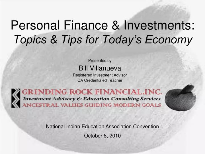 personal finance investments topics tips for today s economy