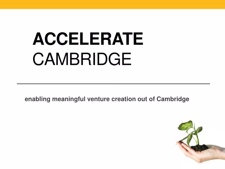 accelerate cambridge