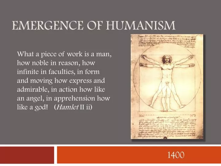 emergence of humanism