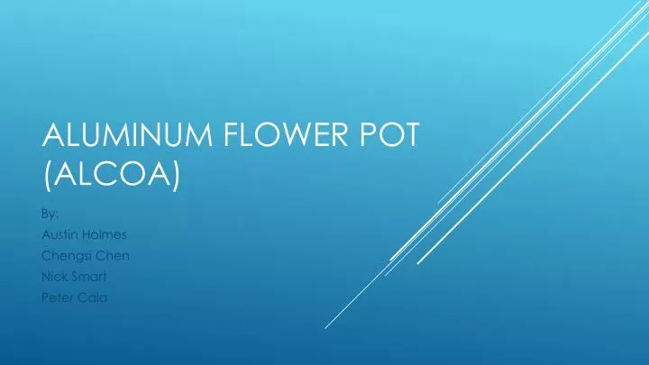 aluminum flower pot alcoa