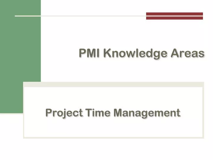 project time management