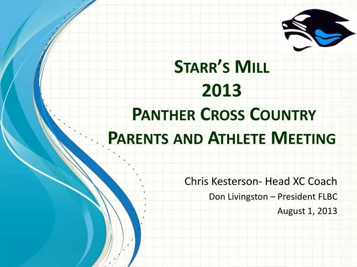 starr s mill 2013 panther cross country parents and athlete meeting