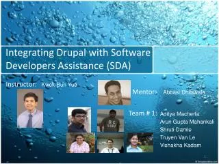 Integrating Drupal with Software Developers Assistance (SDA)
