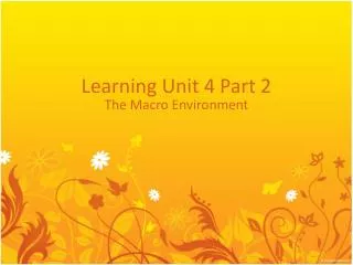 Learning Unit 4 Part 2