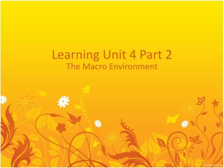 learning unit 4 part 2
