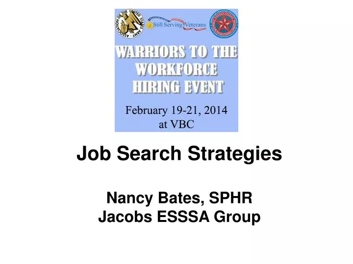 job search strategies nancy bates sphr jacobs esssa group