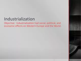 industrialization