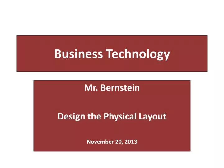 business technology