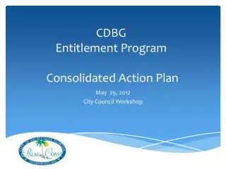 CDBG Entitlement Program Consolidated Action Plan