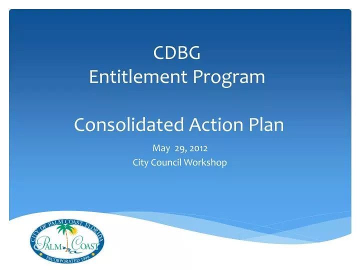 cdbg entitlement program consolidated action plan