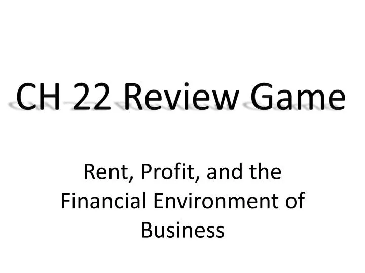 ch 22 review game
