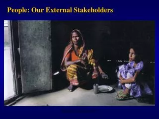 People: Our External Stakeholders