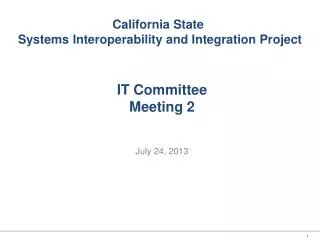 IT Committee Meeting 2