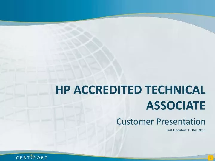 hp accredited technical associate