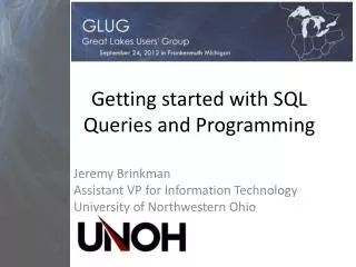 Getting started with SQL Queries and Programming