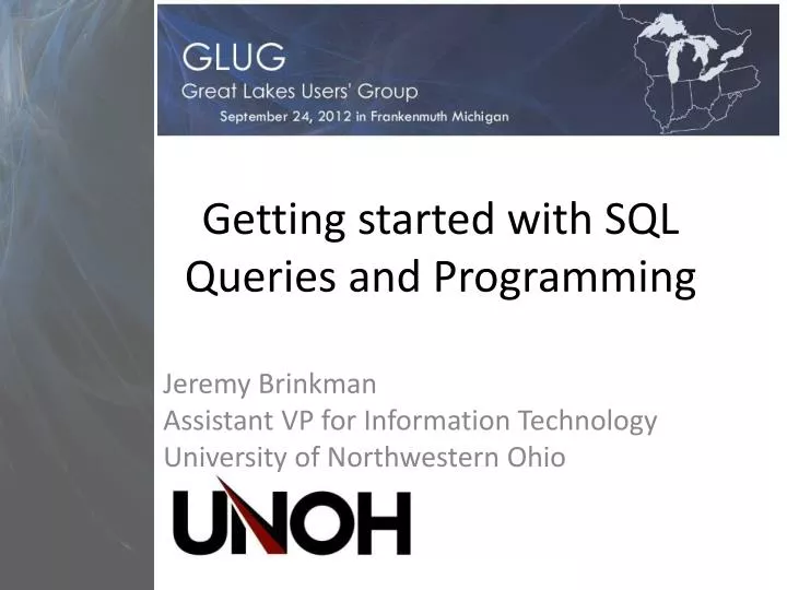 getting started with sql queries and programming