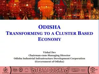 O DISHA Transforming to a Cluster Based Economy