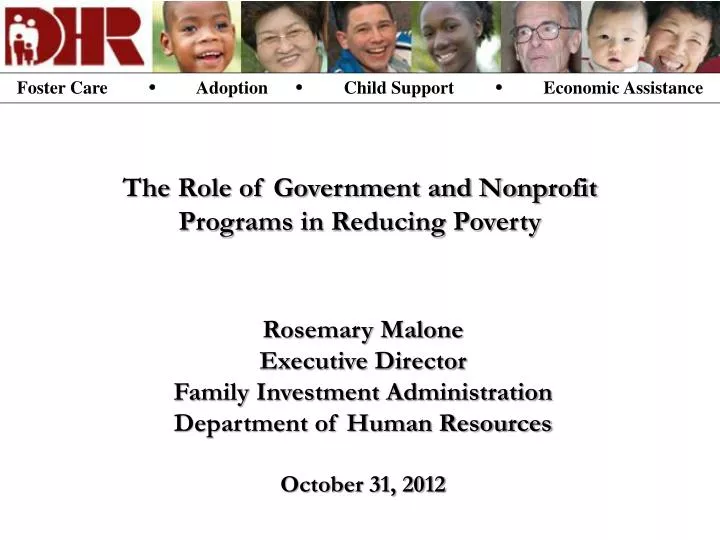 the role of government and nonprofit programs in reducing poverty