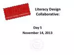 Literacy Design Collaborative: