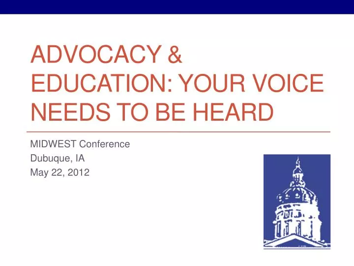 advocacy education your voice needs to be heard