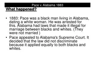 Pace v. Alabama 1883
