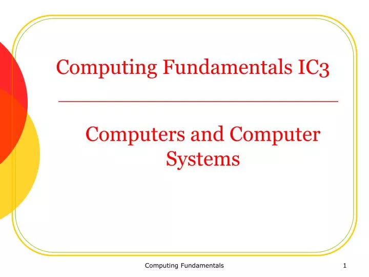 computers and computer systems