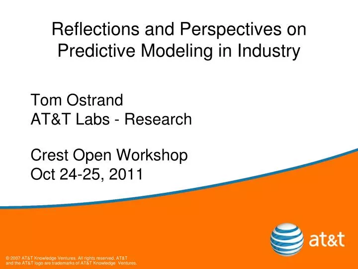 reflections and perspectives on predictive modeling in industry