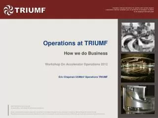 Operations at TRIUMF