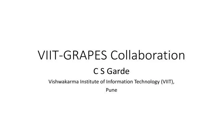 viit grapes collaboration