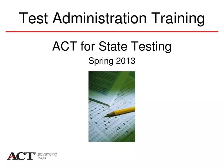test administration training