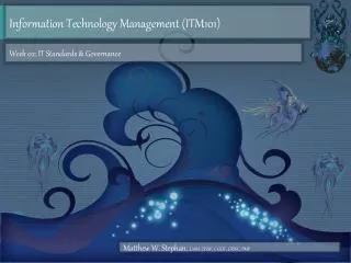 Information Technology Management (ITM101)