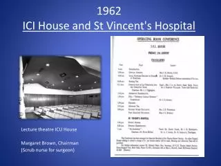1962 ICI House and St Vincent's Hospital