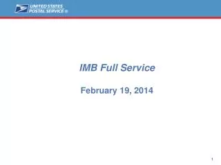 IMB Full Service February 19, 2014