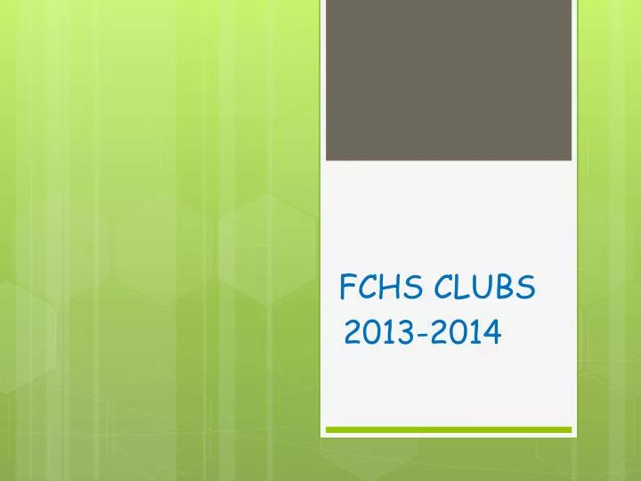 fchs clubs