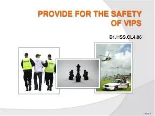 PROVIDE FOR THE SAFETY OF VIPs