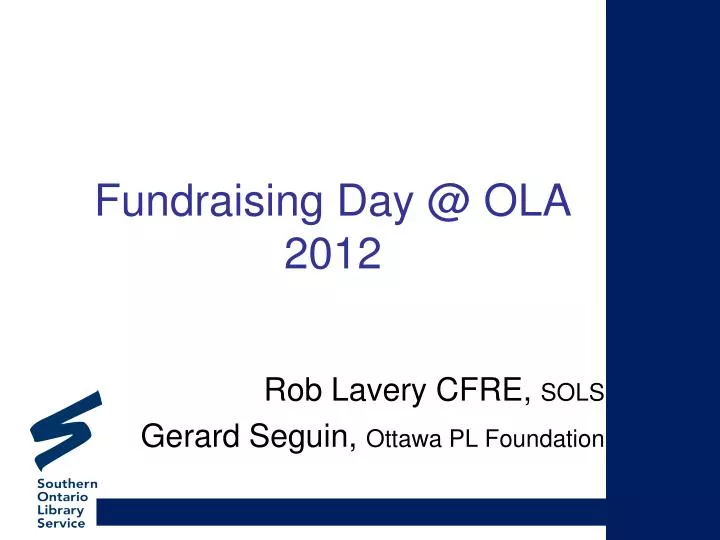 fundraising day @ ola 2012