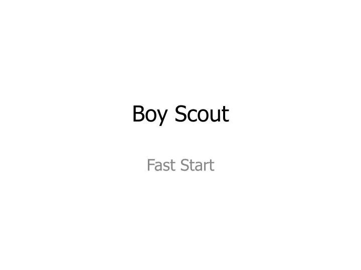 boy scout