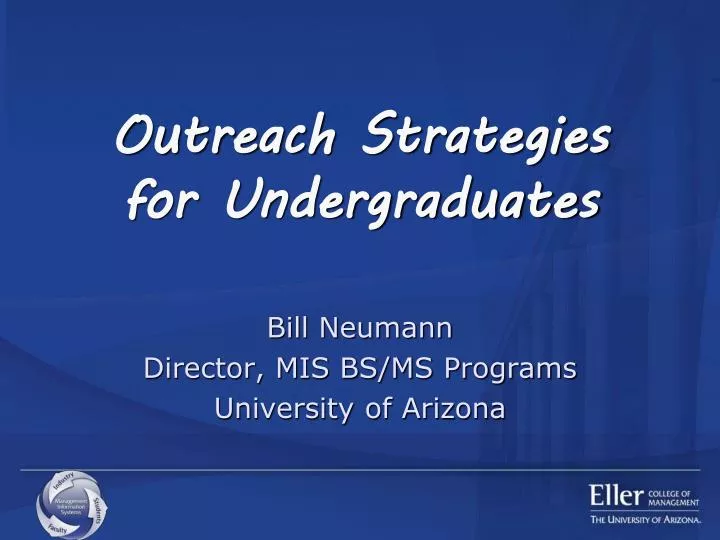 outreach strategies for undergraduates