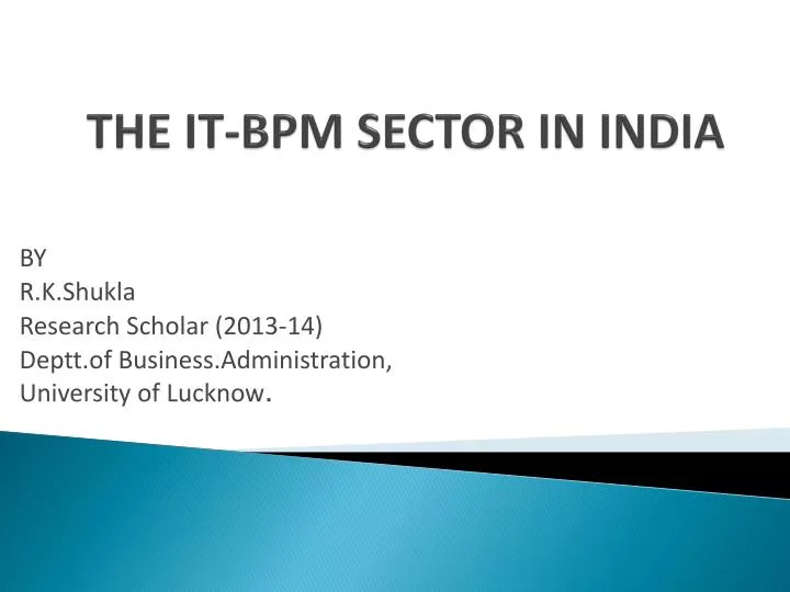 the it bpm sector in india