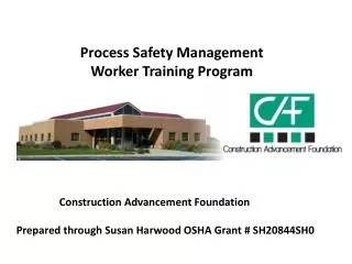 Process Safety Management Worker Training Program
