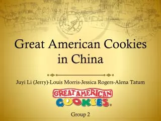 Great American Cookies in China