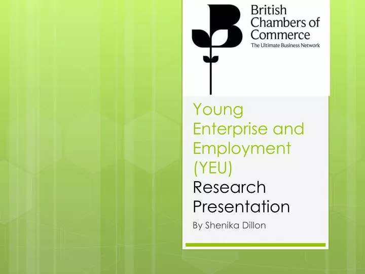 young enterprise and employment yeu research presentation