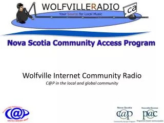 Nova Scotia Community Access Program
