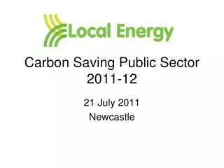 Carbon Saving Public Sector 2011-12