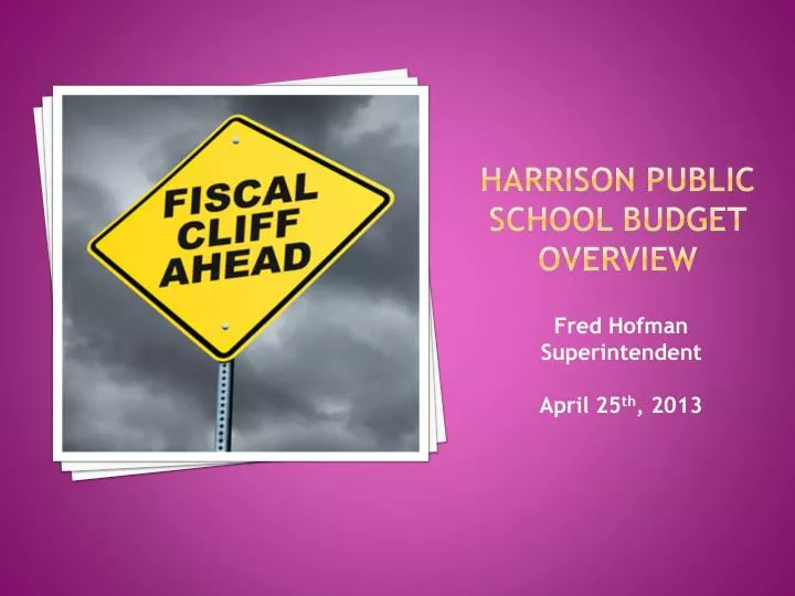 harrison public school budget overview