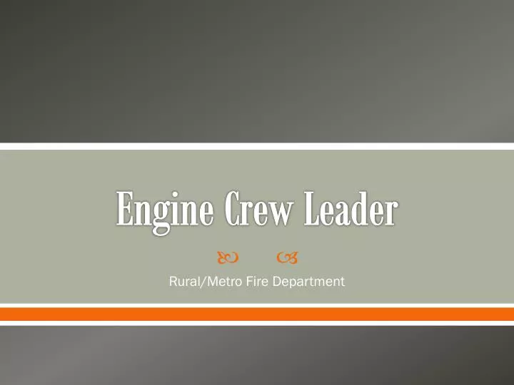 engine crew leader